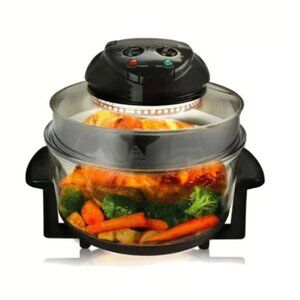 Multipurpose Countertop Halogen Oven Air Fryer. 12Q , black color (Brand New)